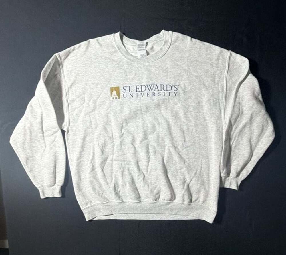 Gildan St. Edward's University Heavy Blend Sweatshirt Size XL Gray